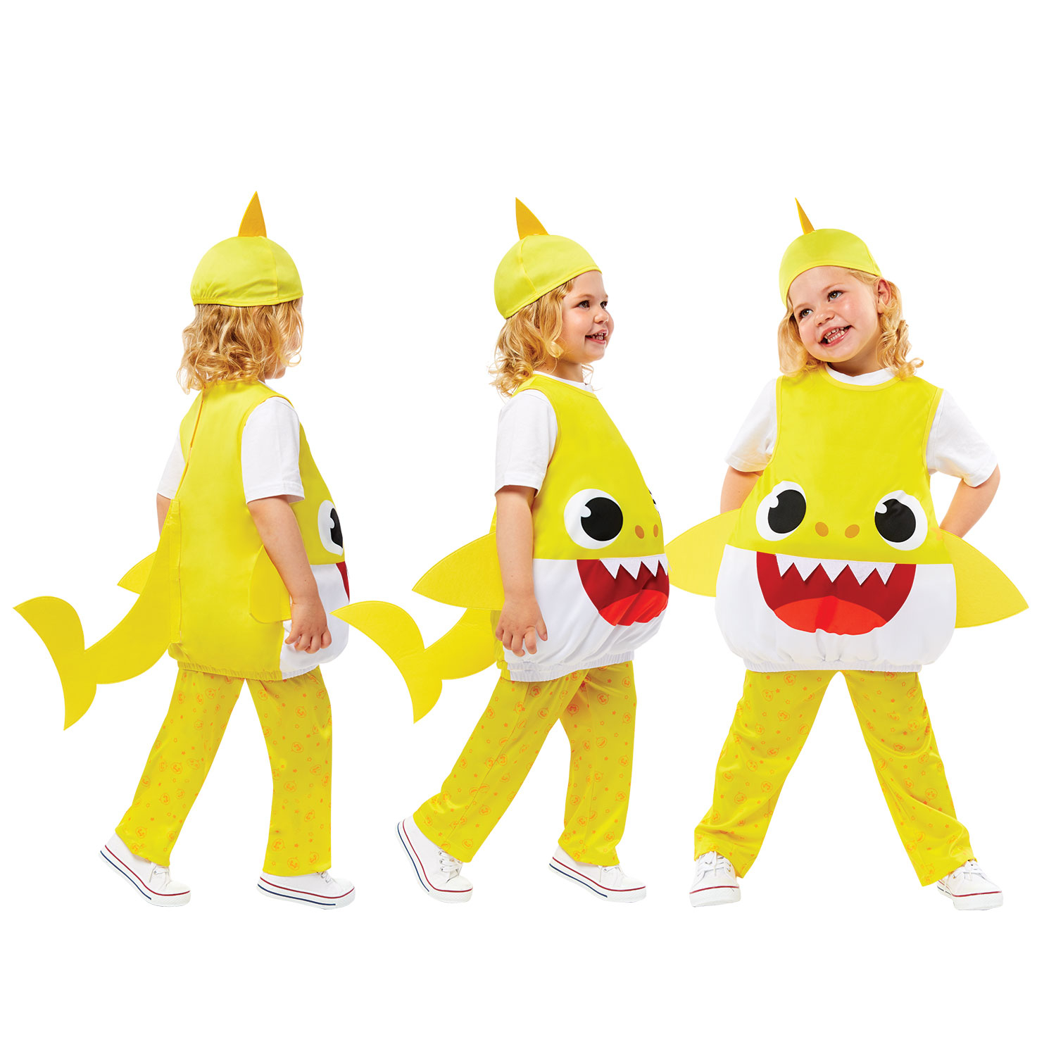 Baby Shark Yellow Costumes - Age 1-2 Years - 1 PC : Amscan International