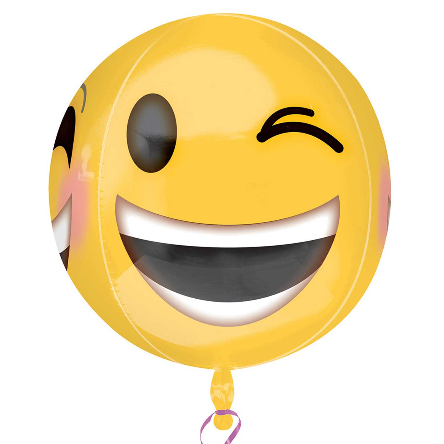 winking smiley orbz foil balloon 15 quot 38cm w x 16 quot 40cm h winking smiley orbz foil balloon 15 quot 38cm w x 16 quot 40cm h