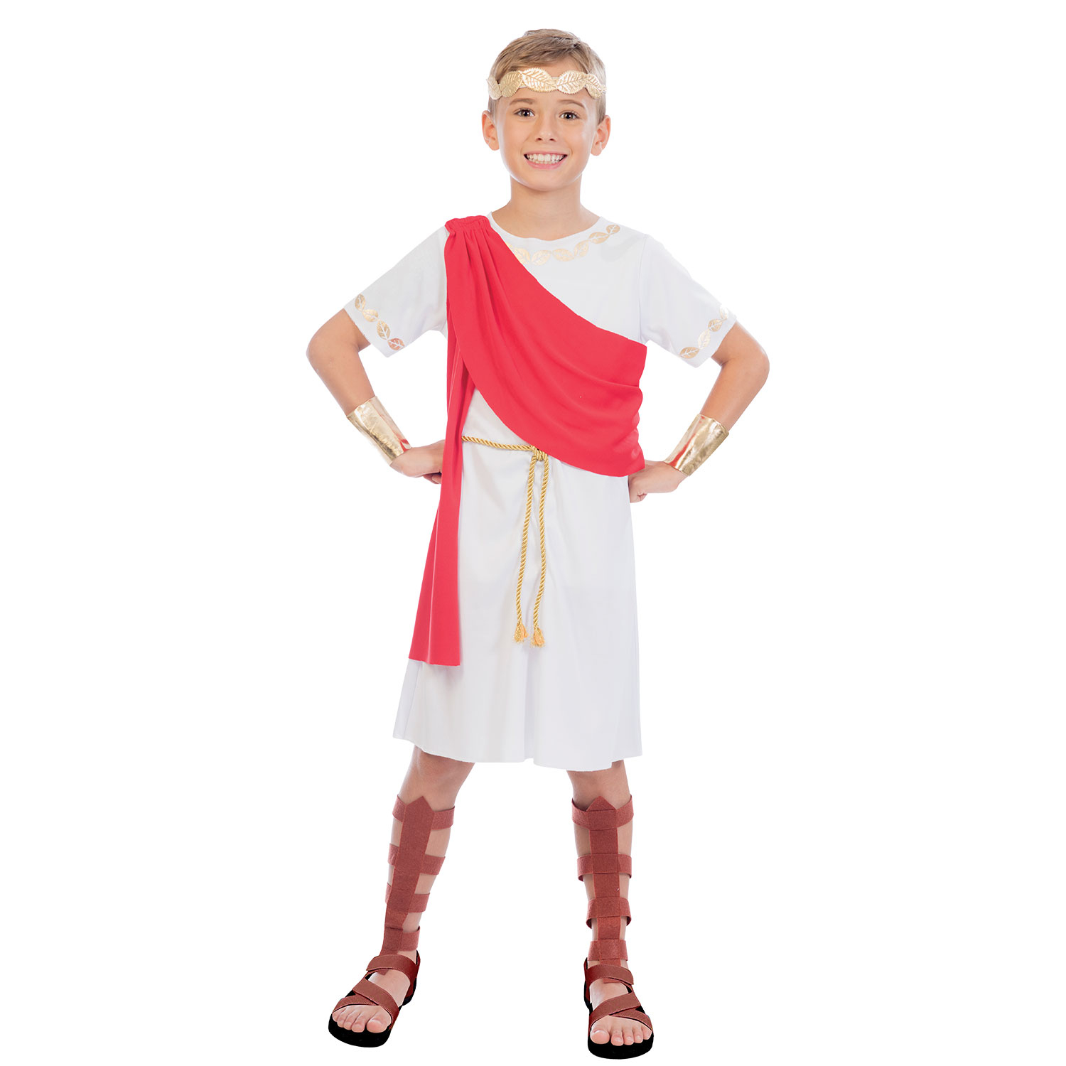 Amscan Toga Boy Outfit Antica Grecia/Ragazzi Imperatore Romano Taglia 10-12 