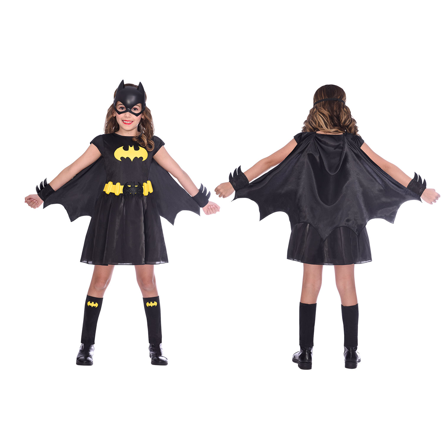 amscan Girls Classic Warner Bros Batgirl Child Kids Fancy Dress Costume 3-4 Years