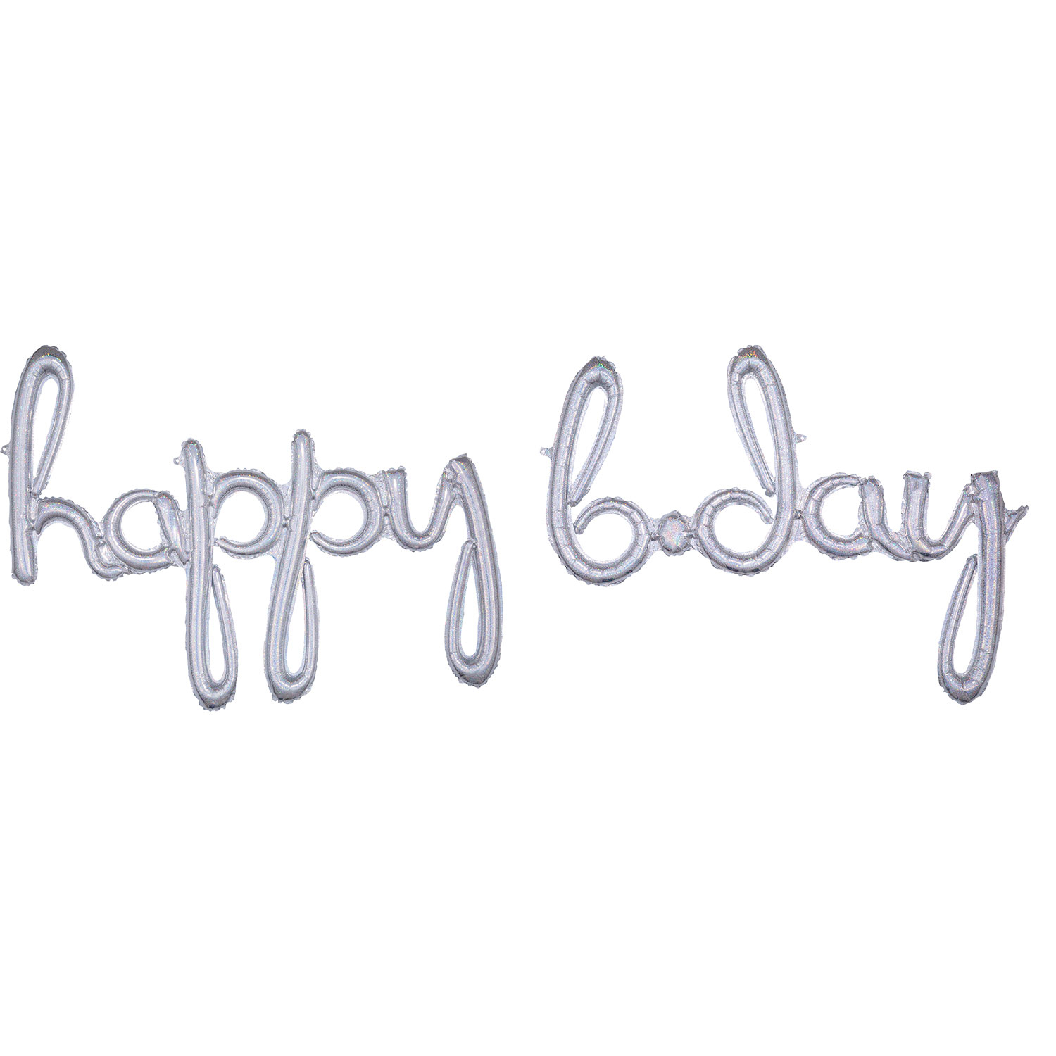 Silver Holographic Celebrate Phrase Foil Balloon-1 PC Palloncino Amscan 8238283 amscan 