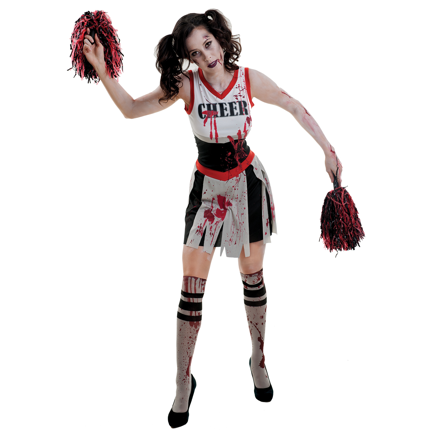 Zombie Cheerleader Costume - Size 16-18. zombie cheerleader outfit. 