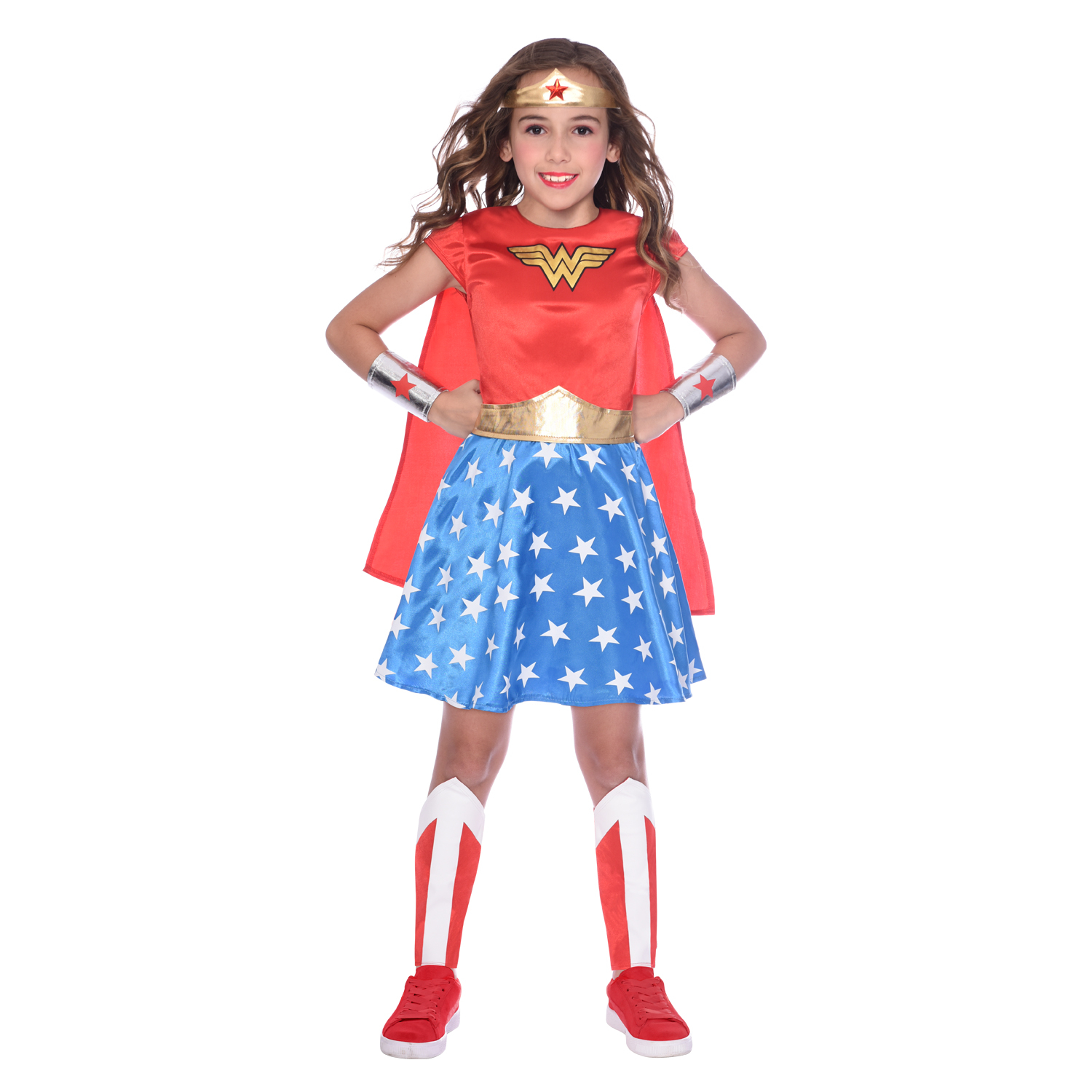 Amscan Wonder Woman Classic Supereroe Costume Bambina Età 6-8 
