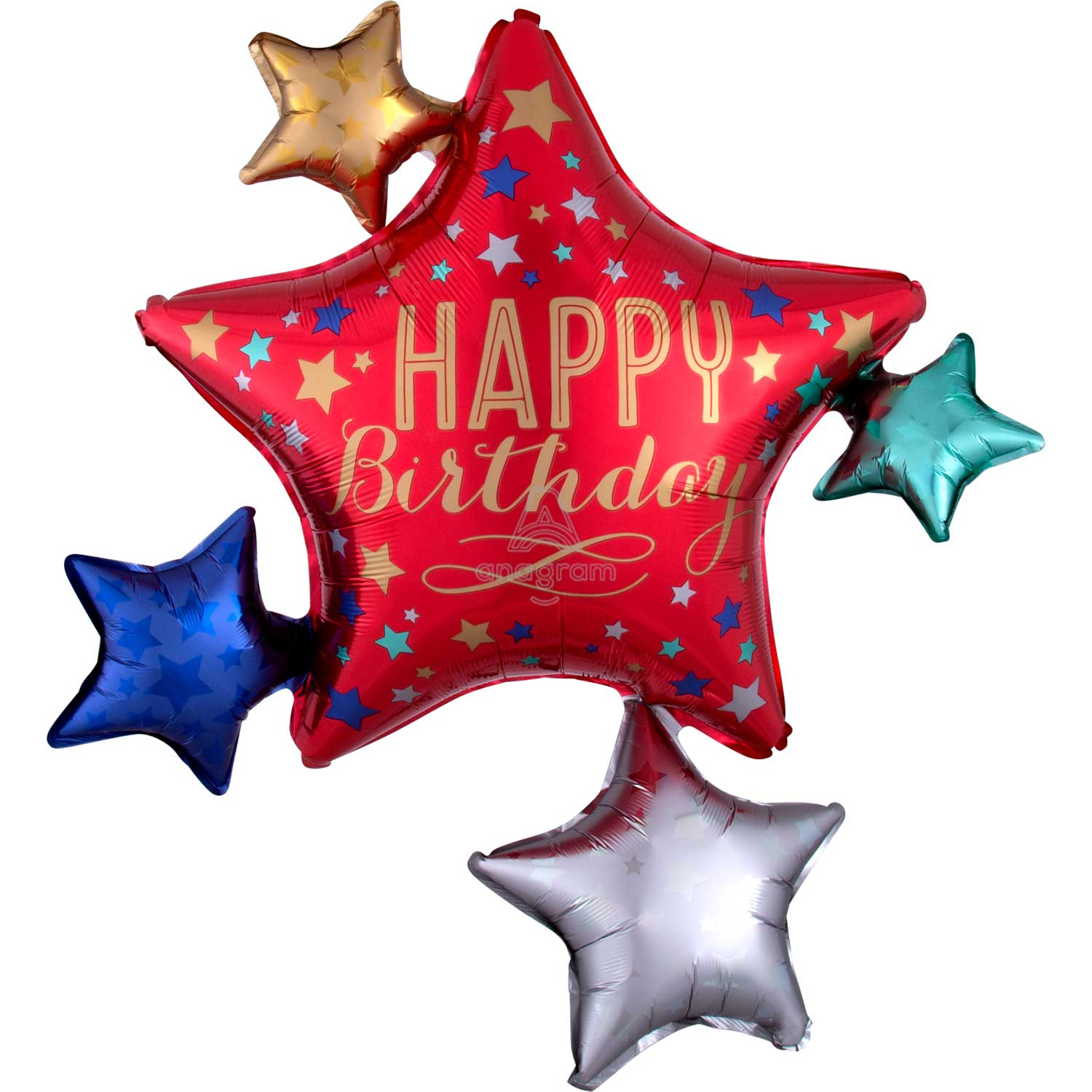 127x96 Amscan Palloncino mylar Airloonz Pacco regalo Happy Birthday to you Cm 