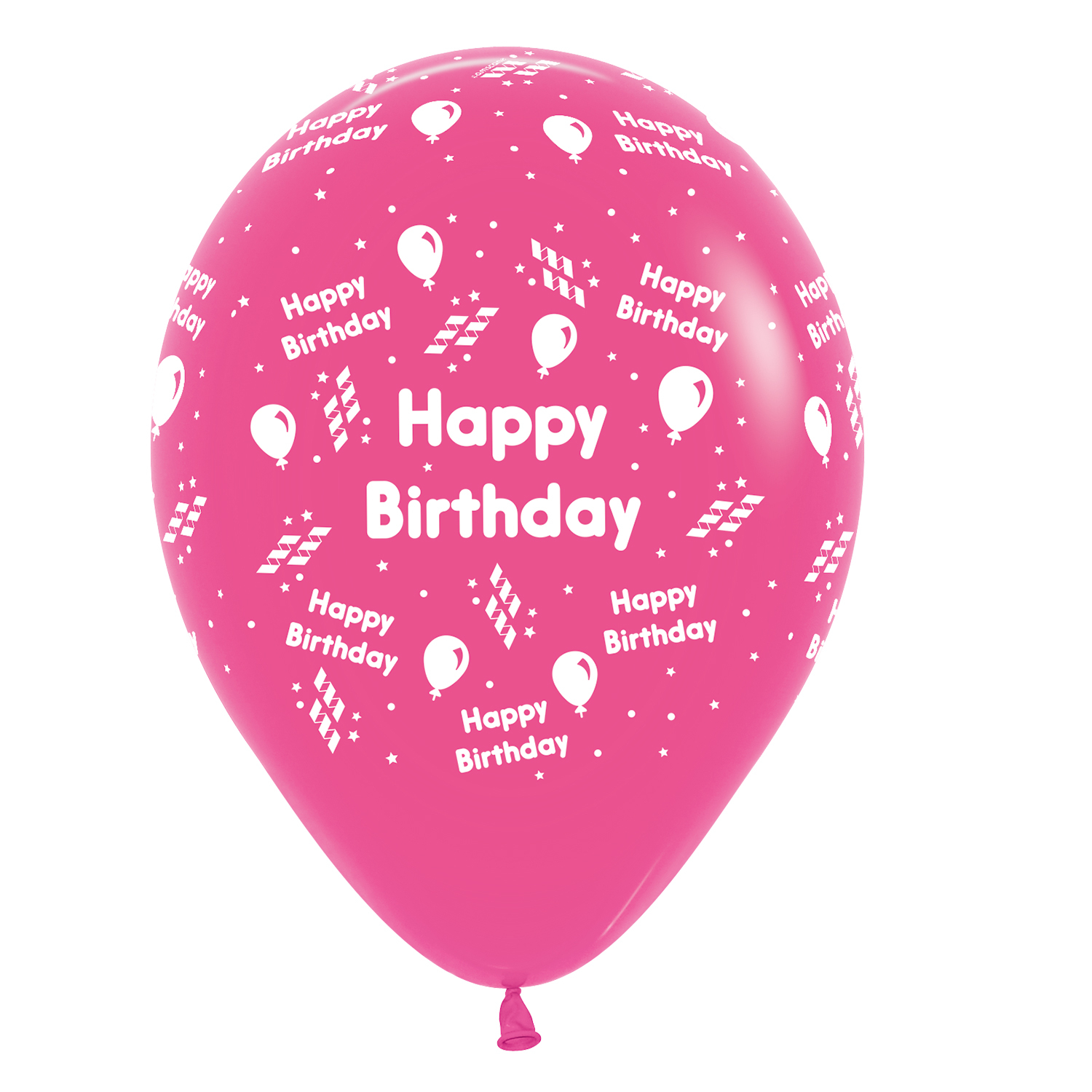 happy birthday streamer assorted colours latex balloons 1230cm 25 pc
