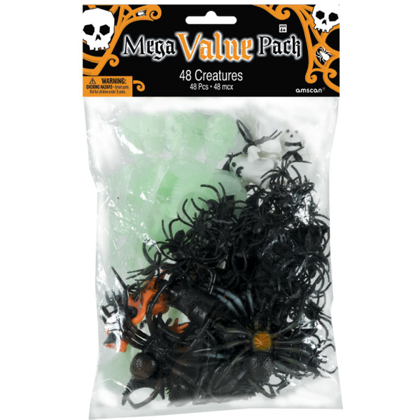 Pack Of 18 Amscan Halloween Mini Skulls Favour