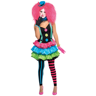 Teens Cool Clown Costume - Age 12-14 Years - 1 PC Teens Cool Clown Costume - Age 12-14 Years - 1 PC