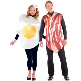 Breakfast Buddies Couple Costume - Size Standard - 1 PC Breakfast Buddies Couple Costume - Size Standard - 1 PC