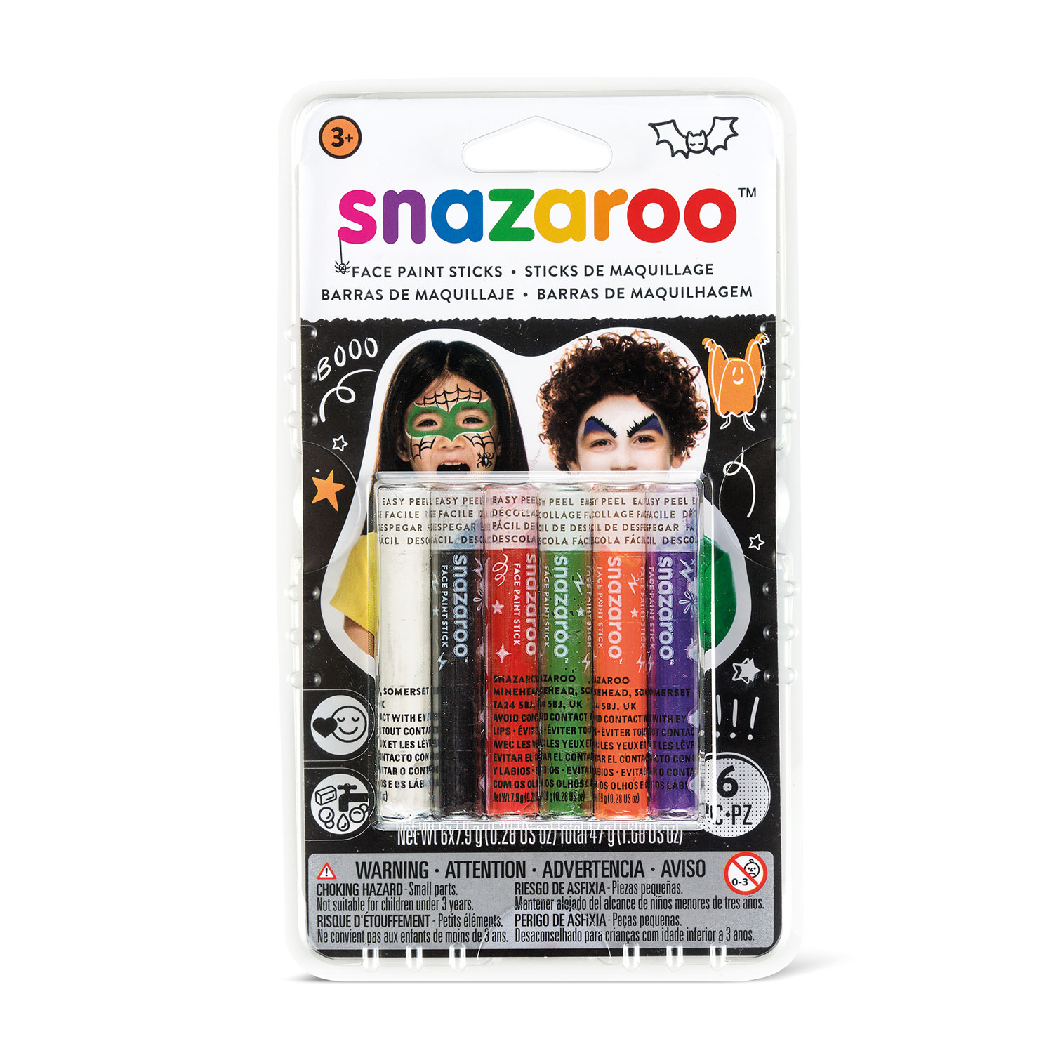 Snazaroo Face Painting Sticks (Set of 6)