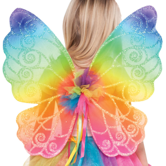 Rainbow Fairy Wings -Size Child - 6 PC Rainbow Fairy Wings -Size Child - 6 PC