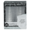 Gold Trim Premium Plastic Tumblers 473ml - 6 PKG/16