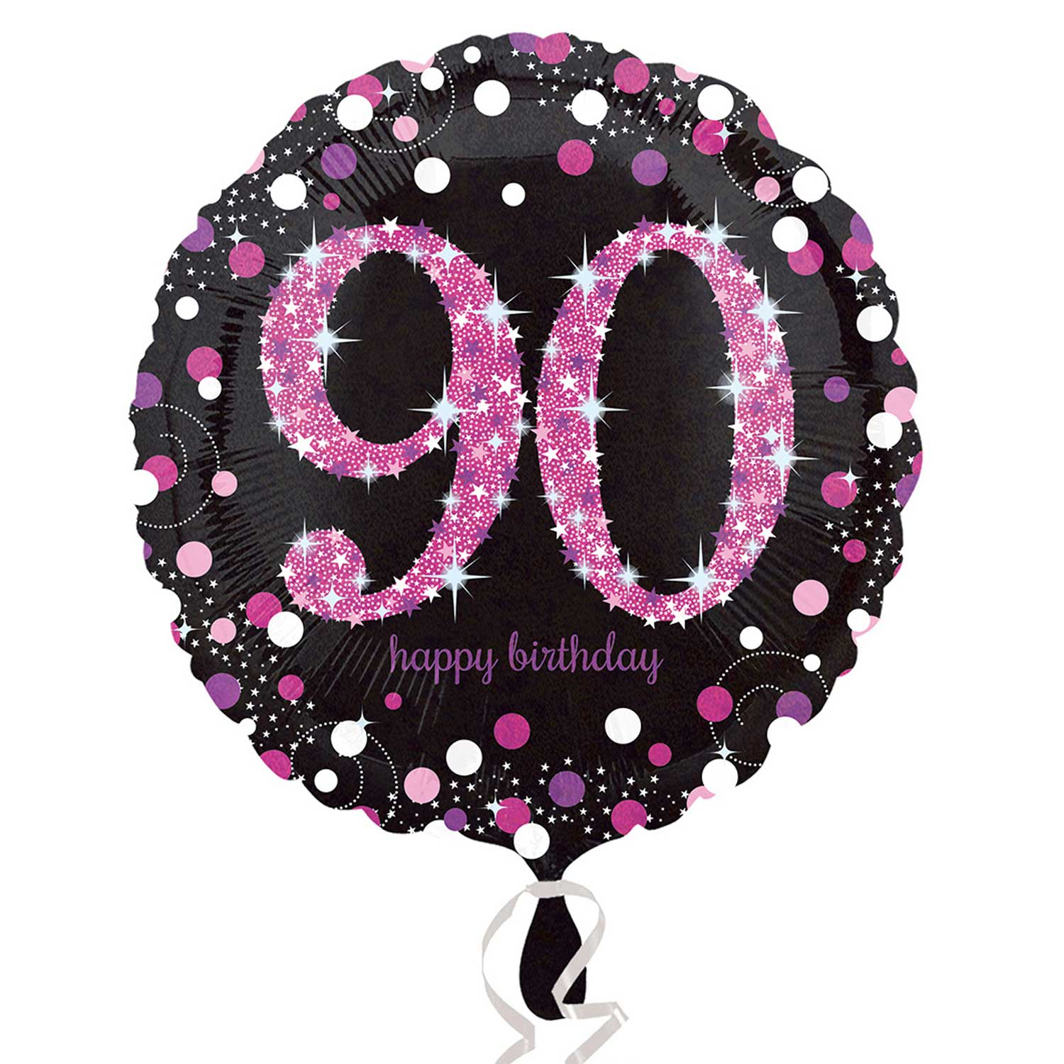 90th Gigante Fiesta de Cumpleaños 40/" Globo De Aluminio Helio decoración de aire edad 90 Rosa
