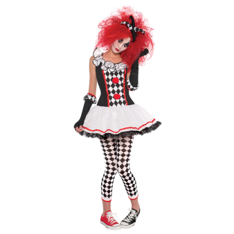 Adults Harlequin Honey Clown Costume - Size 8-10 - 1 PC Adults Harlequin Honey Clown Costume - Size 8-10 - 1 PC