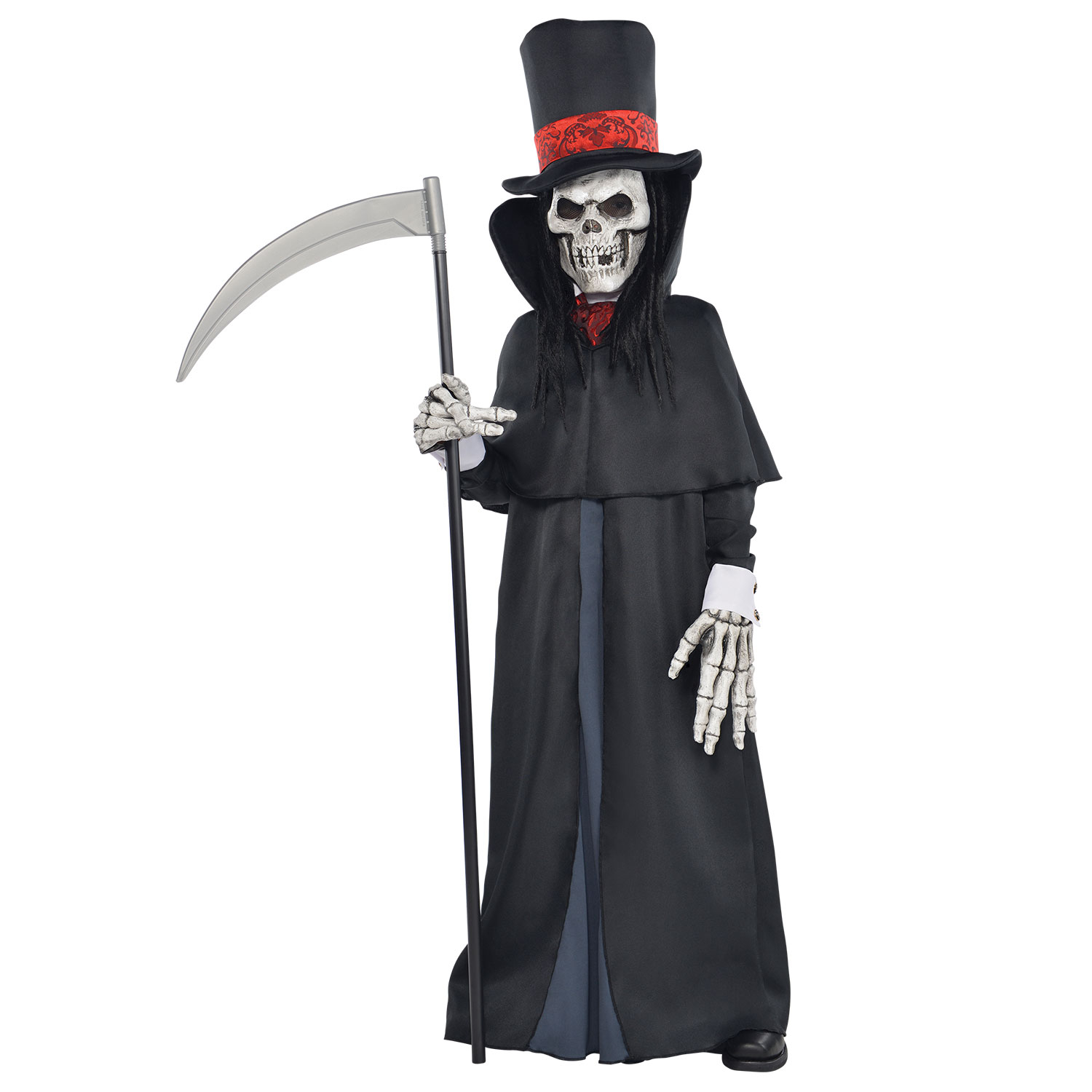 amscan Girls Skeleton Reaper Halloween Fancy Dress Costume