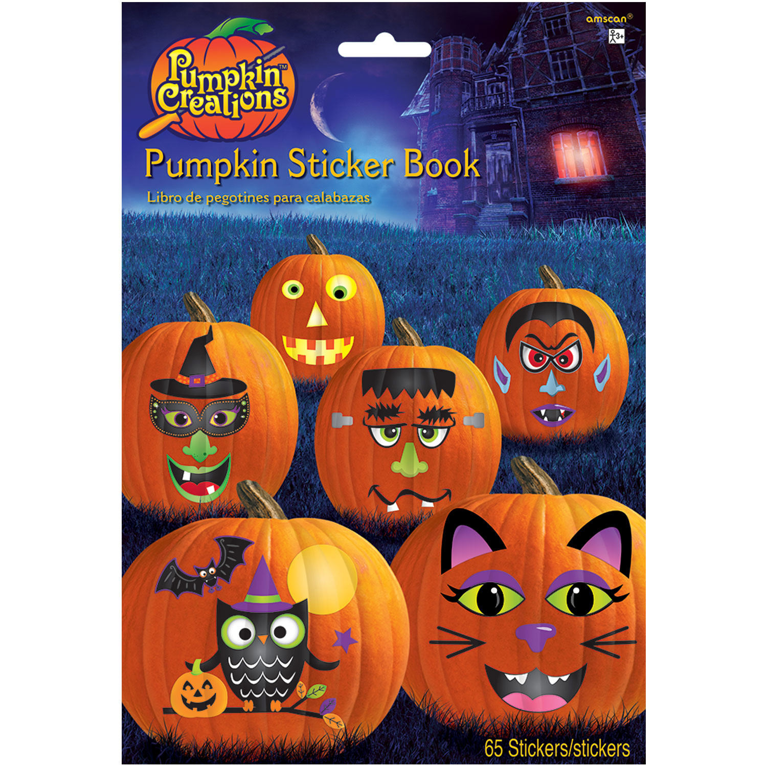 Halloween Pumpkin Carving Sticker Book | eBay