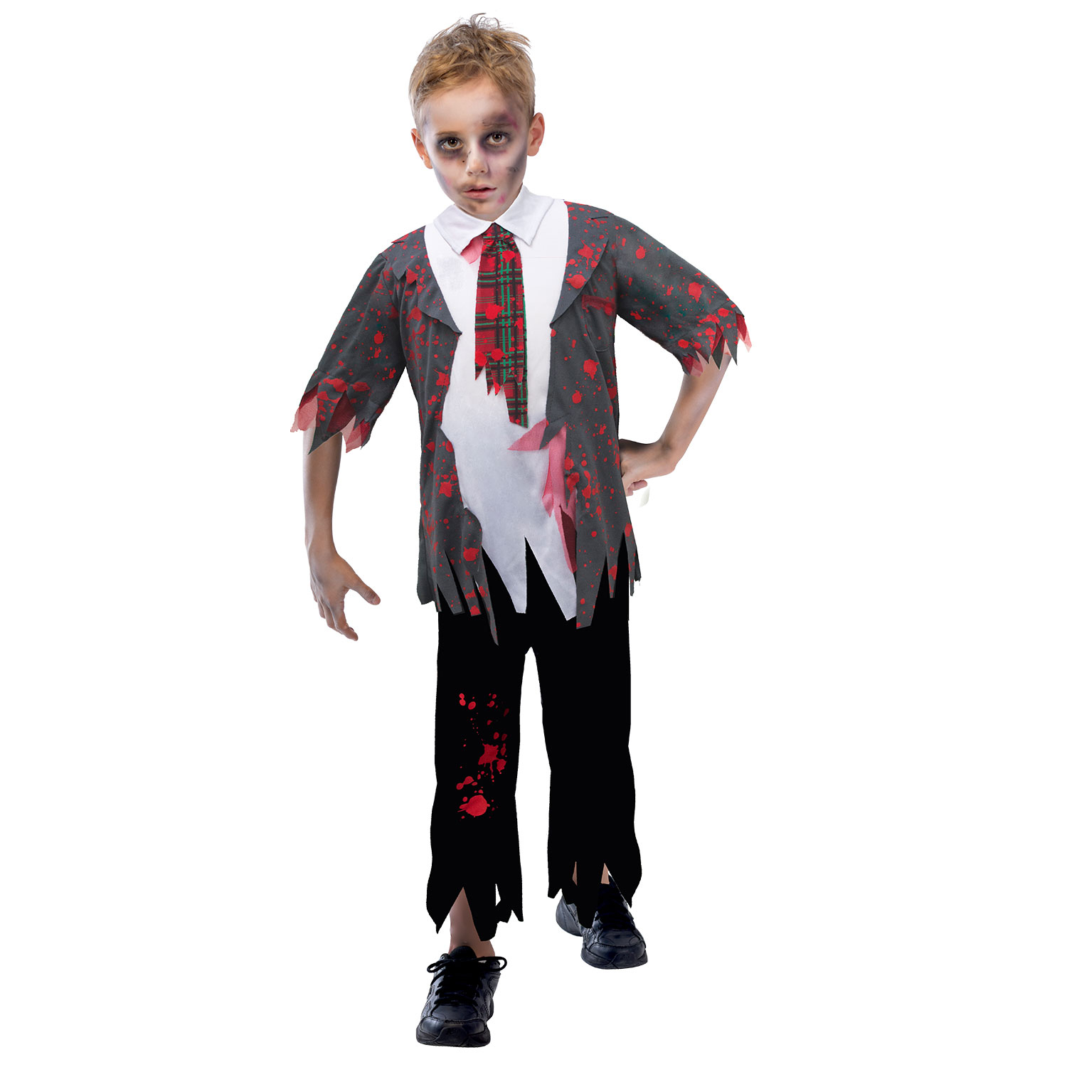 Scuola 110-152 * Amscan Halloween Zombie liceali Schoolboy bambini Costume 