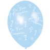 Communion Printed Blue Latex Balloons 27.5cm - 10 PKG/6