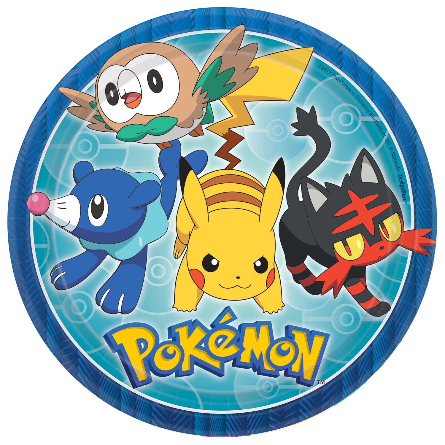 Pokémon Paper Plates 23cm - 6 PKG/8 : Amscan International