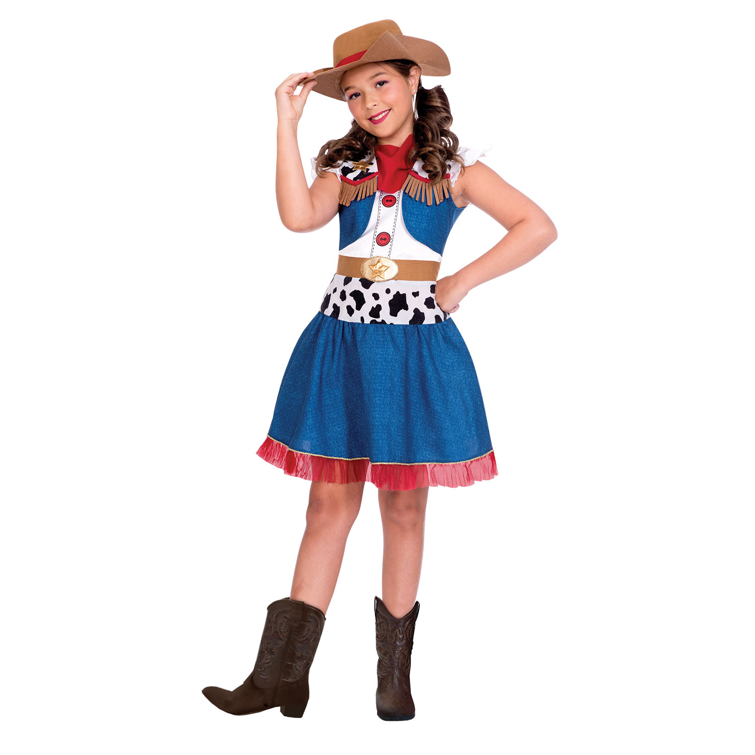 Cowgirl Cutie Costume - Age 6-8 Years - 1 PC : Amscan International