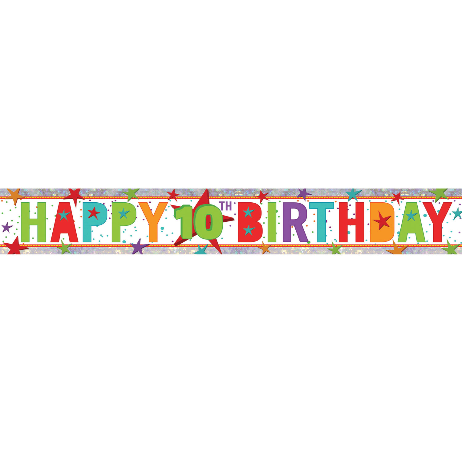 Pearl amscan 2.7 m Holog Anniversary Banner Party Accessory