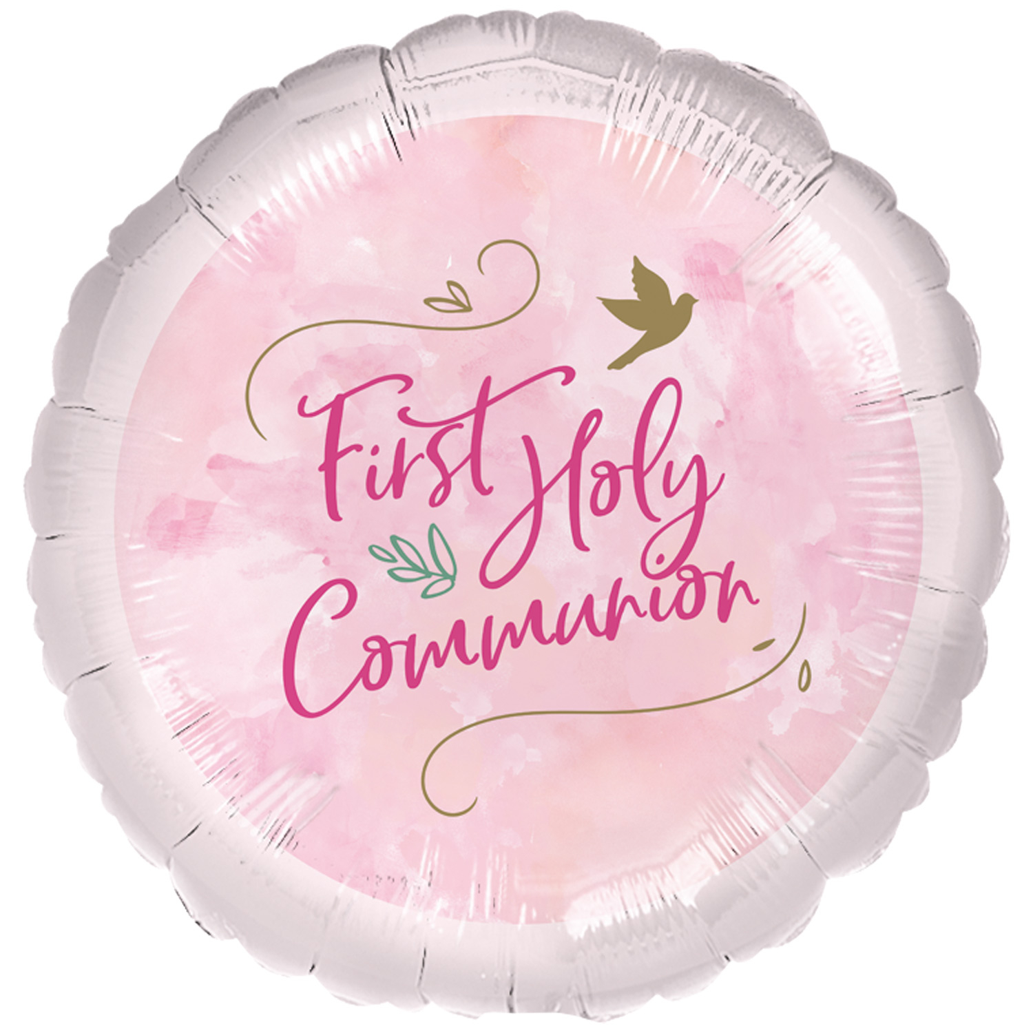 Anagram 24728 Blessed 1St Communion Pink Foil Balloon 18, Anagram 24728 Blessed 1St Communion Pink Foil Balloon 18,
