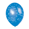 Confirmation Blue Printed Latex Balloons 11"/27.5cm - 10 PKG/6