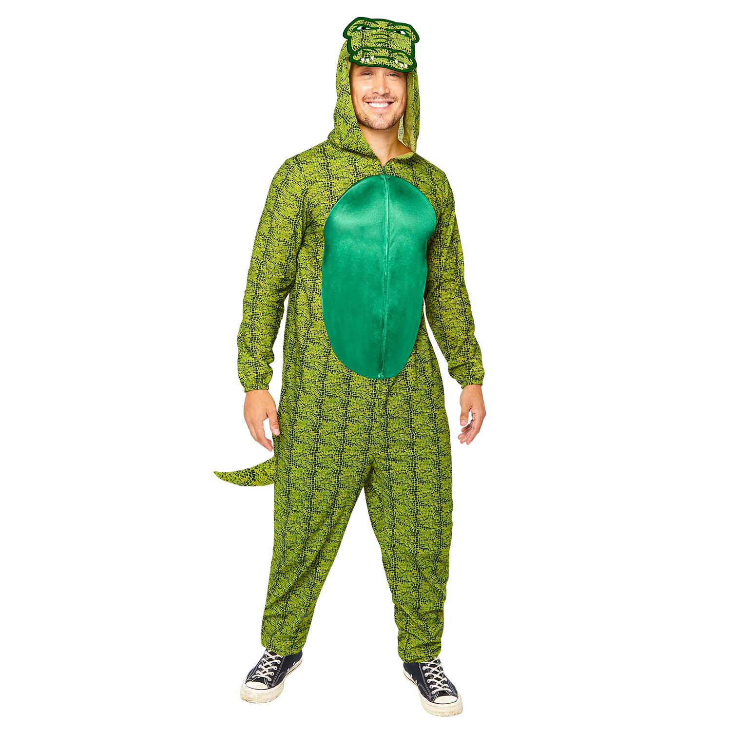 Amscan Zebra All in One Tuta libro della giungla Adulto Unisex Costume Dimensione standard 