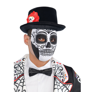 DAY OF THE DEAD FANCY DRESS ACCESSORIES Adult Kids Halloween Costume Mask Lot UK 