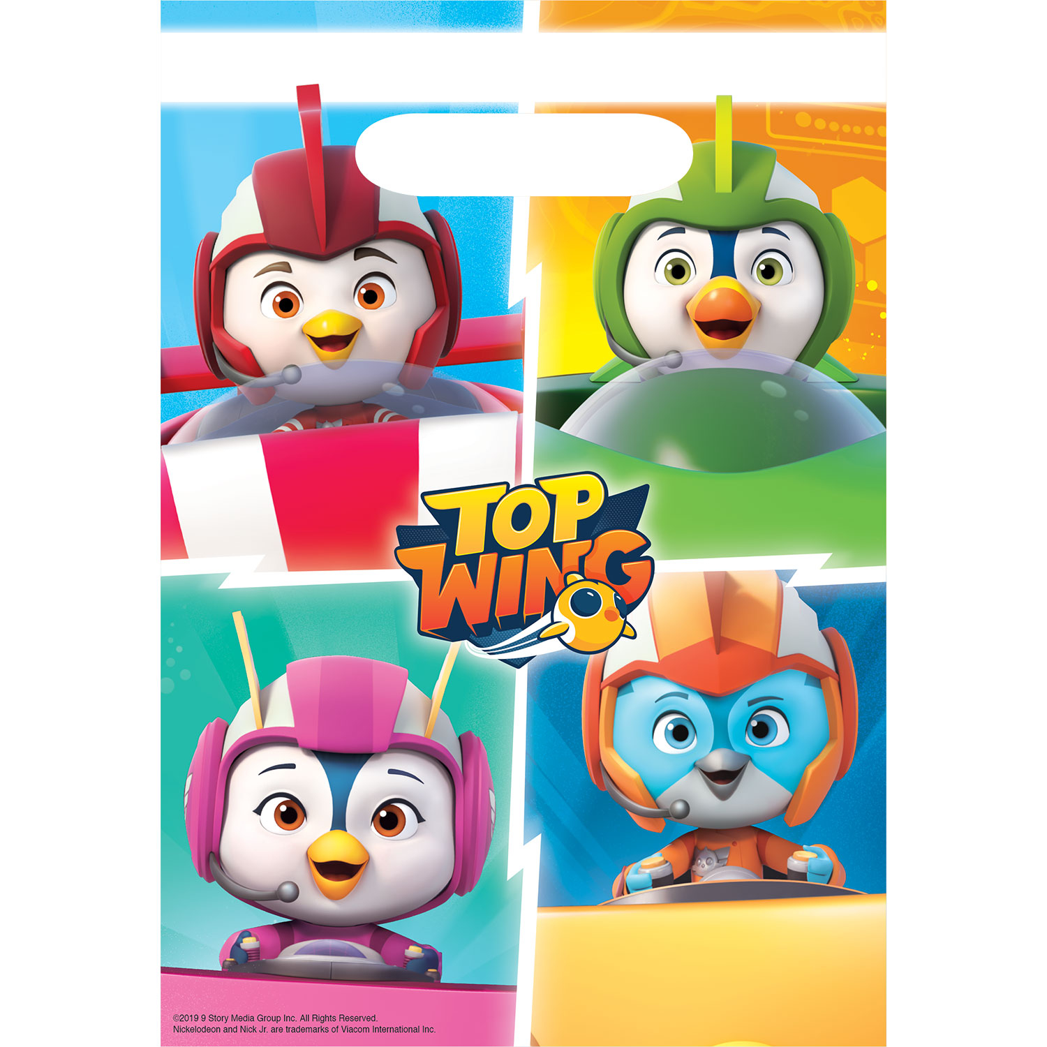 Top Wing Plastic Loot Bags 6 Pkg 8 Amscan International