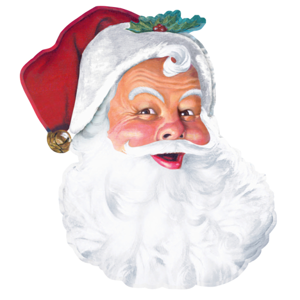santa face bulk cut outs 66cm 12 pc amscan international chimney christmas paper