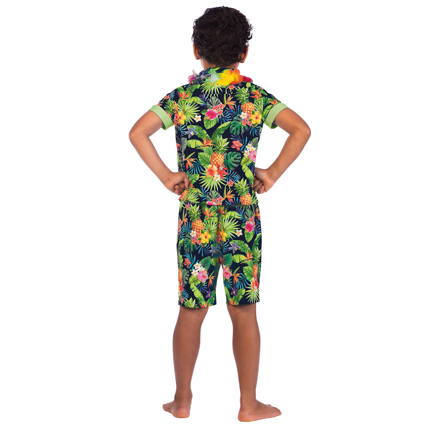 Amscan Hawaii Set Nero Hawaiano Ragazzi Costume Età 8-10 