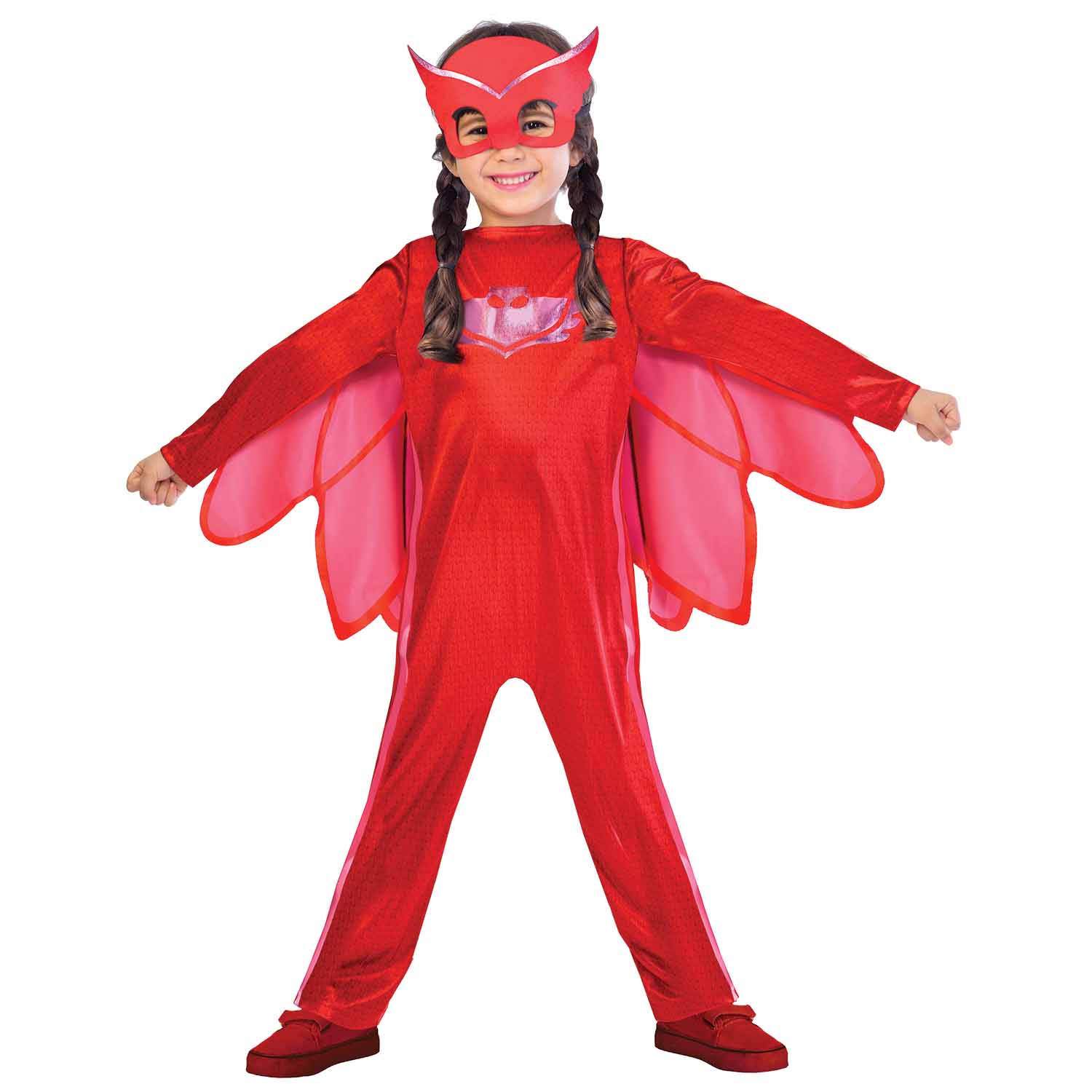 Amscan Full Face Mask Halloween Costume, Red, One Size