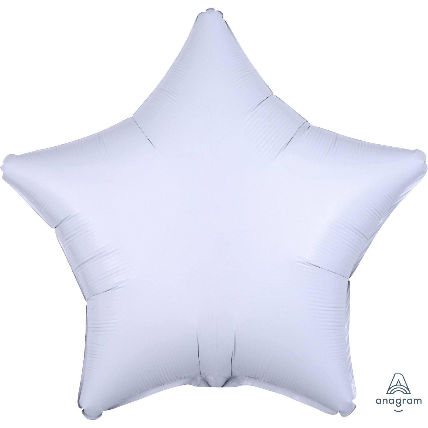 Anagram White Star Standard Unpackaged Foil Balloons S15 - 10 PC