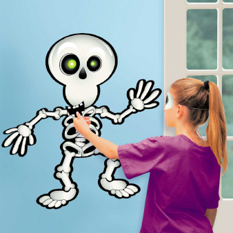 Pin-the-Smile-on-the-Skeleton Games - 12 PC Pin-the-Smile-on-the-Skeleton Games - 12 PC