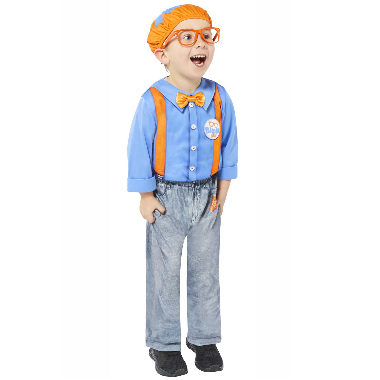 Amscan SIGNOR blippi Costume intrattenitore Ragazzi Costume Età 3-4 anni 