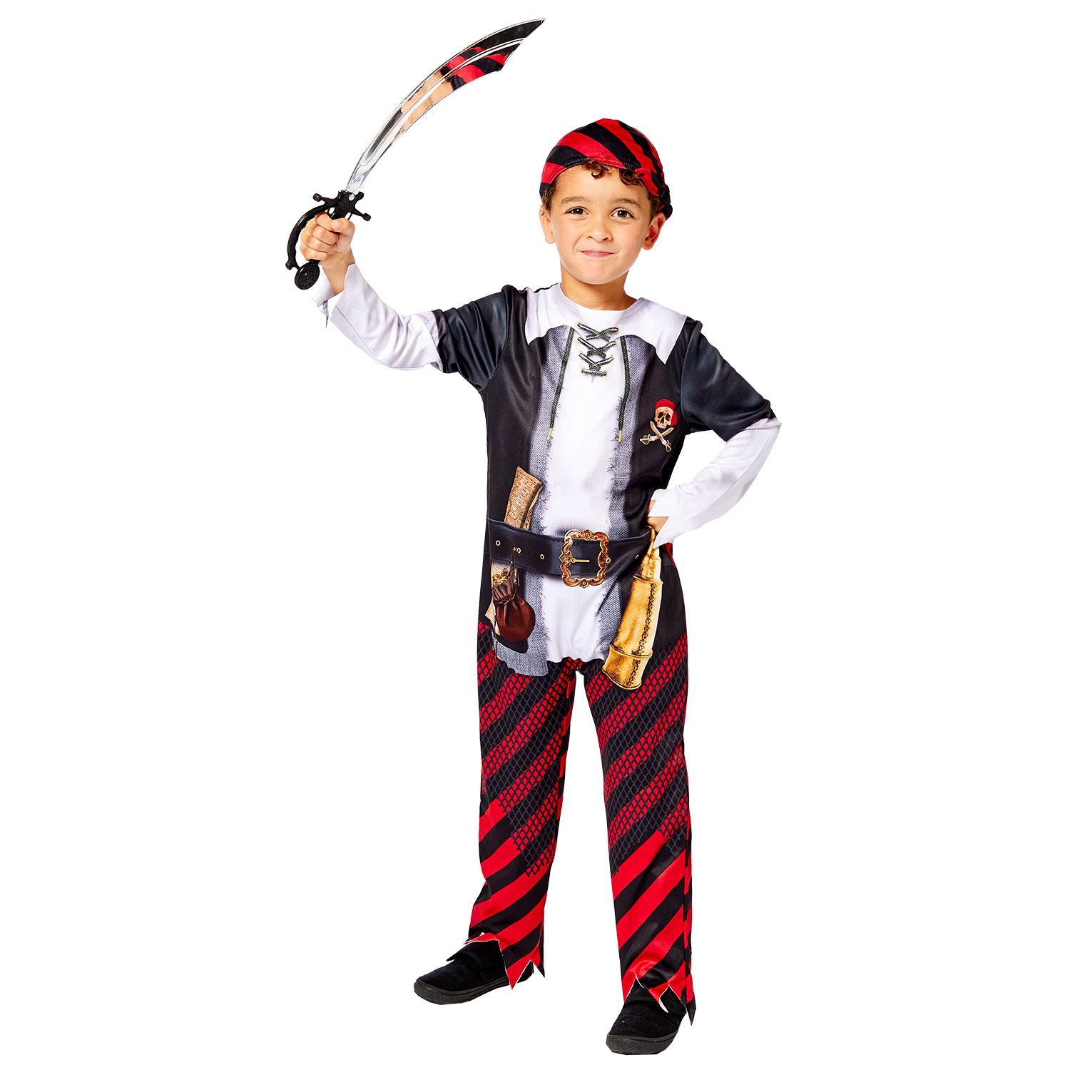 Pirate Boy Sustainable Costume - Age 4-6 Years - 1 PC : Amscan