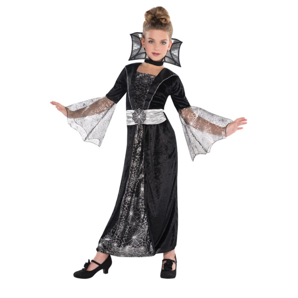girls dark countess costume age 8 10 years 1 pc