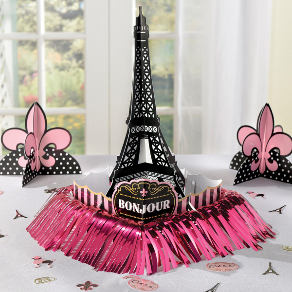 Clearance A Day In Paris Eiffel Tower Table Decorating Kit Ebay