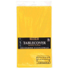 Sunshine Yellow Plastic Tablecovers 1.37m x 2.74m - 12 PC