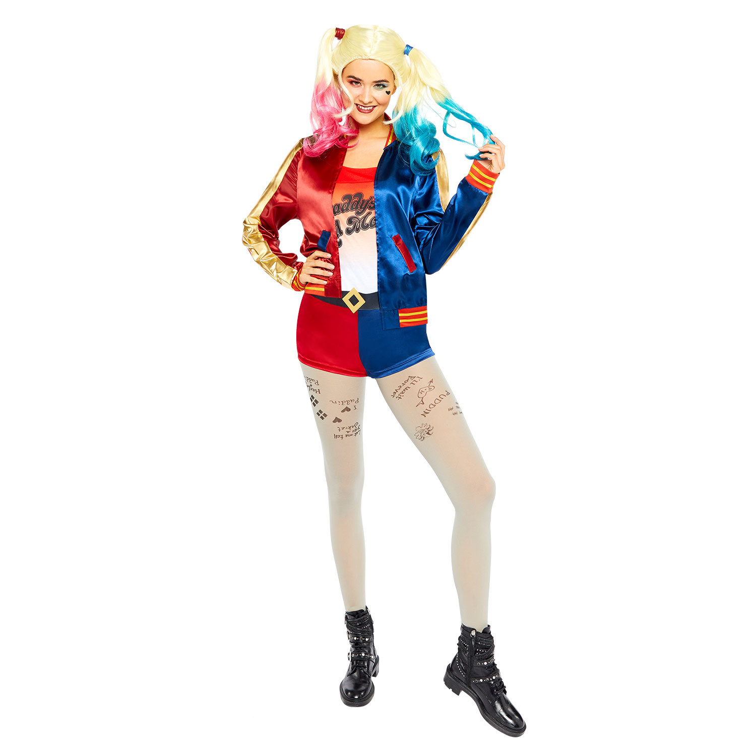 Amscan Harley Quinn SUICIDE SQUAD 2 MOVIE Supereroe Costume Da Donna Taglia 10-12 
