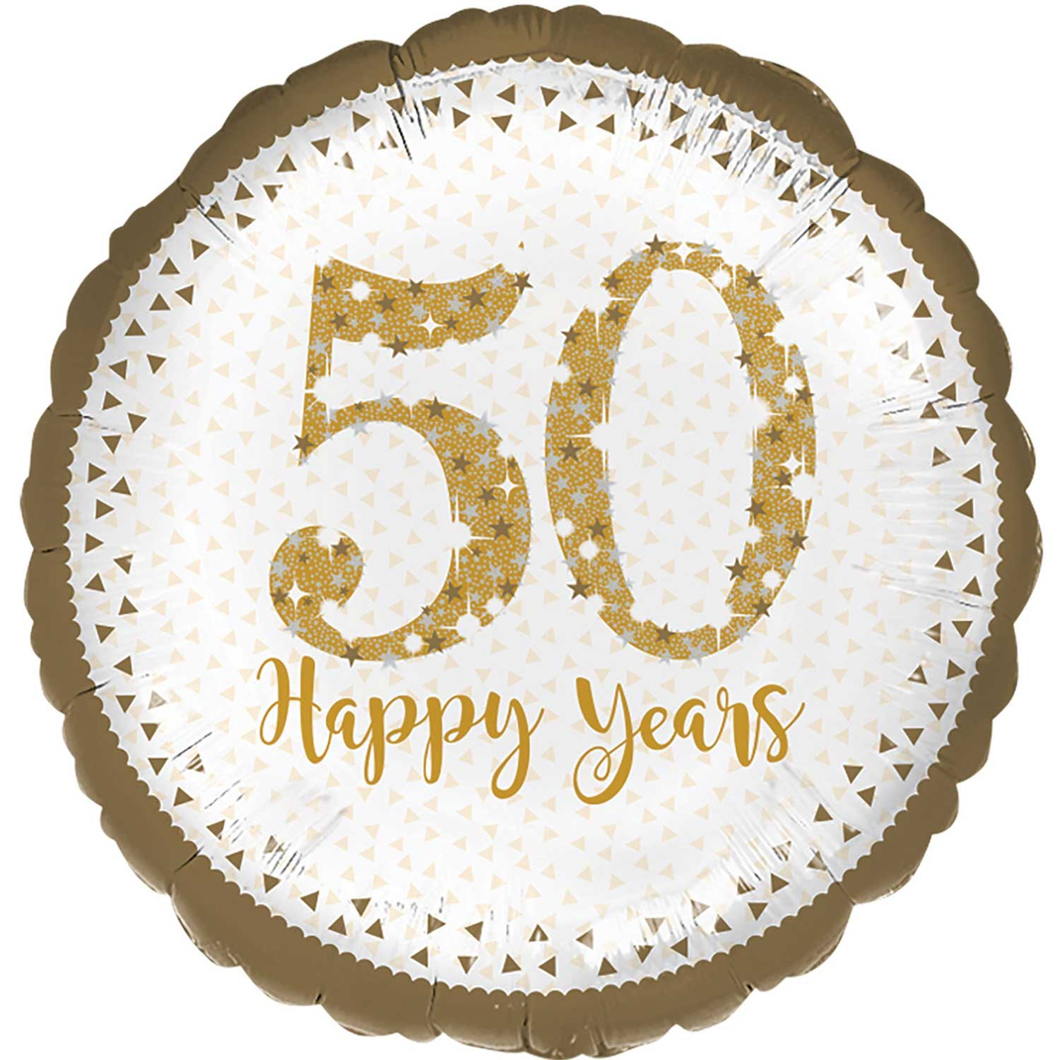 amscan Sparkling Golden Anniversary Cake Decorations /& Candles