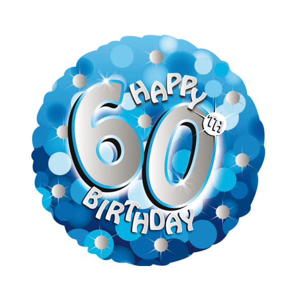 60th birthday mylar balloon