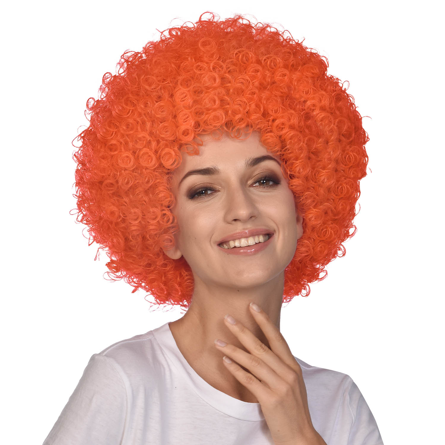 Orange Amscan Fun Party Wig Costume 
